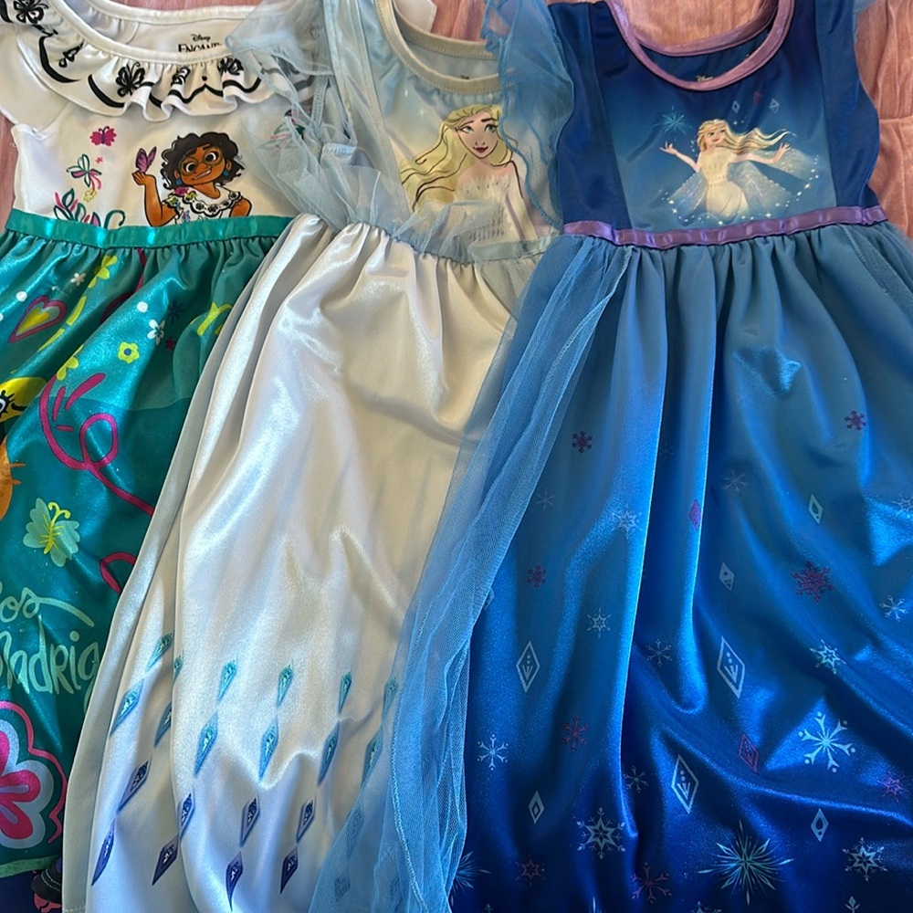 Princess pajamas dresses used as dress up/play